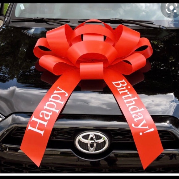 Happy Birthday Car Bow - Picture 1 of 3